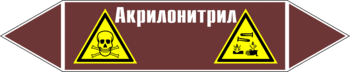 Маркировка трубопровода "акрилонитрил" (пленка, 252х52 мм) - Маркировка трубопроводов - Маркировки трубопроводов "ЖИДКОСТЬ" - ohrana.inoy.org